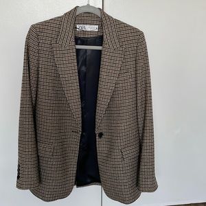 Oversized blazer with elbow patches